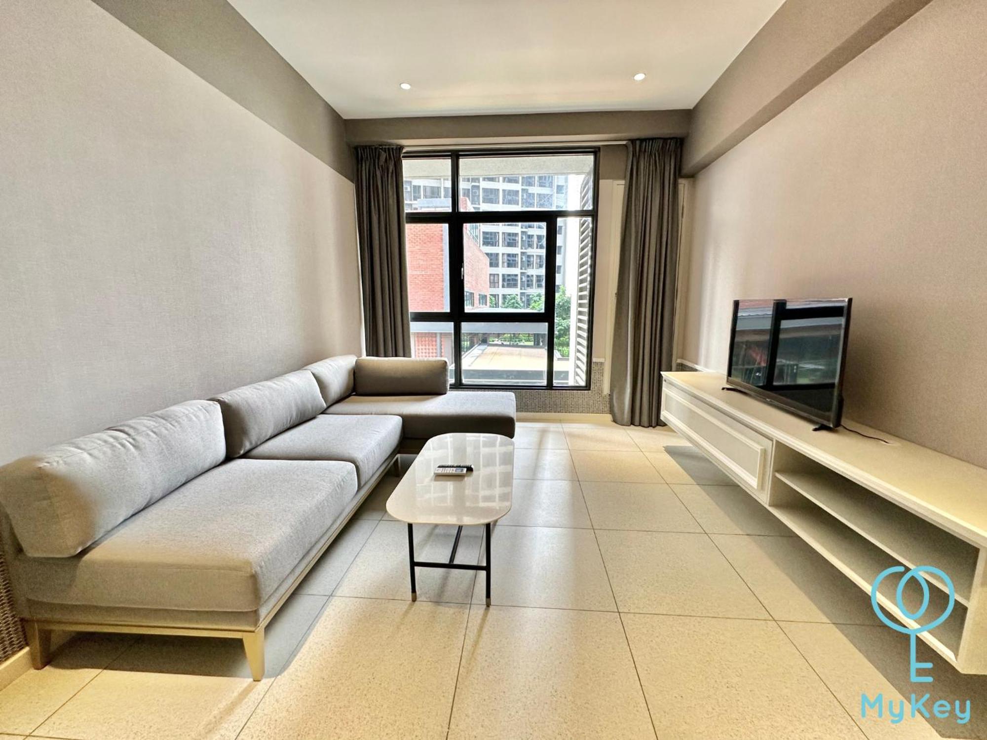 Millerz Square By Mykey Apartamento Kuala Lumpur Exterior foto A living room in a serviced apartment in Ho Chi Minh City, Vietnam